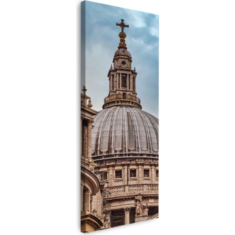 Quadro su tela con cupola architettonica 40x120