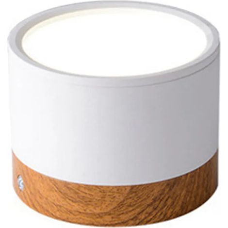 Spot encastré, éclairage de plafond LED encastré, lampe de plafond moderne minimaliste, éclairage encastré rond nordique pour salon, couloir, corridor / Noir, Blanc, Lumière Blanche (1/5)