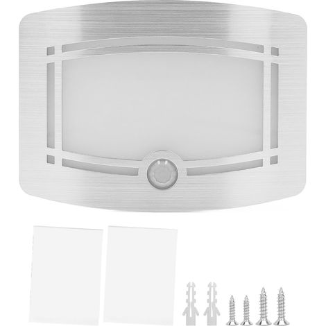 Détecteur de mouvement 6V, veilleuse LED à capteur corporel pour chambre, cuisine, salle de bain, éclairage mural intérieur (1/5)