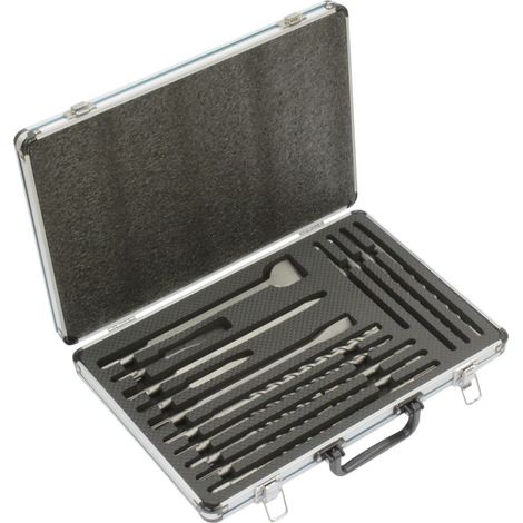 Juego de 12 brocas, 2 puntas, 3 buriles MAKITA B-64680 con mango SDS-PLUS