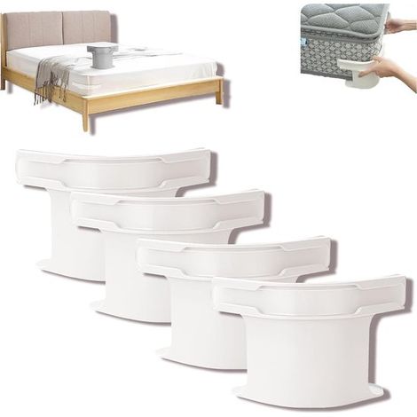 Maintient les draps tendus et sans plis - blanc - Fermeture de drap solide - Couvertures - Literie - Pinces de - Lot de 4 Supports de drap (1/5)