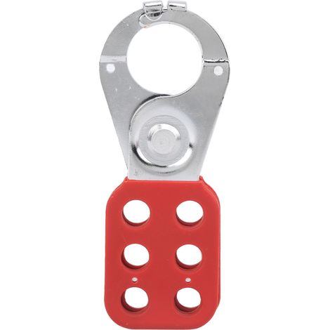 Cadenas de sécurité à verrouillage Cadenas de sûreté en acier galvanisé et nylon PA rouge pour 6 cadenas résistance haute température (1/5)