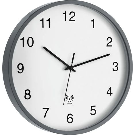 TFA-Dostmann 60.3511.10, Applique murale, Ronde, Grise, Blanche, Plastique, Verre, Classique (1/2)