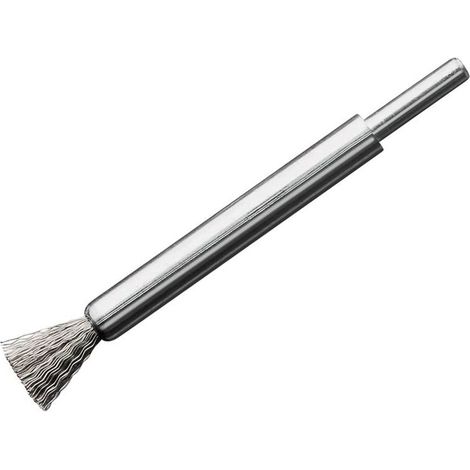 Lessmann End Brush with 6mm Shank, 12 x 120mm Steel Wire, 0.30 Gauge