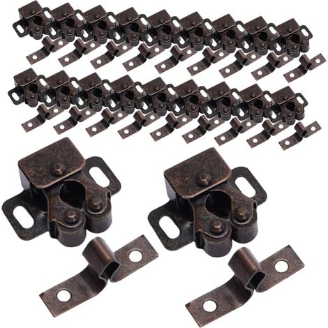 Lot de 20 loquets porte d'armoire, roulettes moustiquaire, car (1/5)