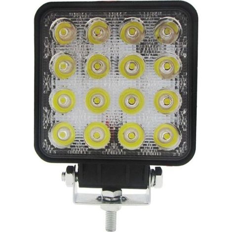 Lampe de travail à faisceau carré LED 48W 6000k, 1 pièces, tracteur SUV camion 4WD 12V 24V (1/5)