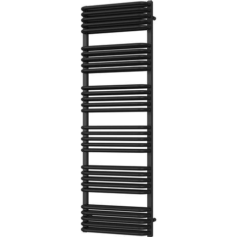 Crossmoor - Black Towel Radiator - H1533mm x W500mm (1/3)