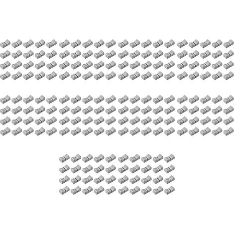Packung mit 200 Ersatzknöpfen für Potentiometer (24 mm x 11 mm x 10 mm) für Mischpulte grauer Knopf mit schwarzer Markierung. (1/5)