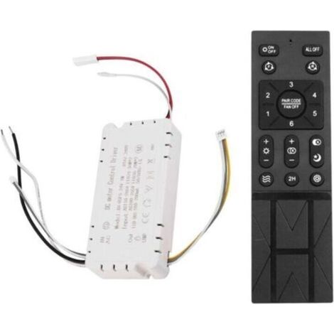 Kit Télécommande Ventilateur Plafond 6 Vitesses Gradation Lumière Compatible 110-265V