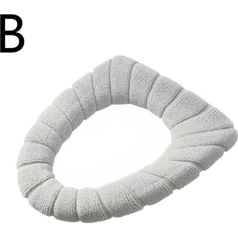 Coussin Pour Abattant De Toilette - En Fibre Acrylique - Universel Pour WC Carrés Et Ovales - Lavable En Machine - 1 Pièce (1/5)