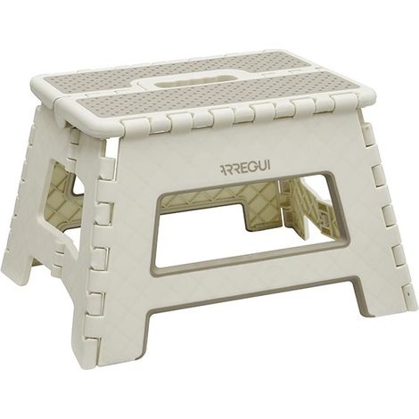SGABELLO MULTIUSO PIEGHEVOLE CREMA - 29X22X22CM