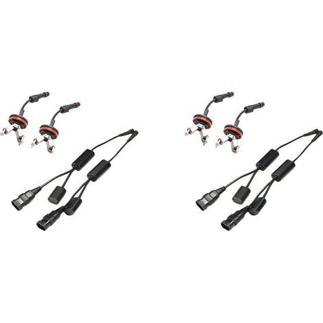 Convient pour 2 jeux d'ampoules LED blanches H8 6W pour feux de jour de voiture, compatible avec E90, E92, E93, E89, E60 et E70. (1/4)