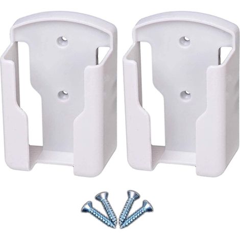 BRAVIX Support de télécommande mural pour systèmes de télévision et de climatisation Boîte de rangement murale pour télécommande universelle pour télécommande, blanc, paquet de 2 (1/5)