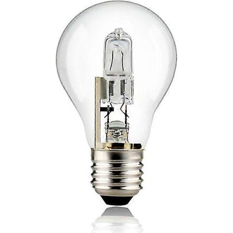 Paquete de 4 bombillas halógenas A55 de bajo consumo, bombillas halógenas incandescentes de tungsteno, protección ocular, lámpara de calor para ganado, espectro completo, regulable. (1/4)