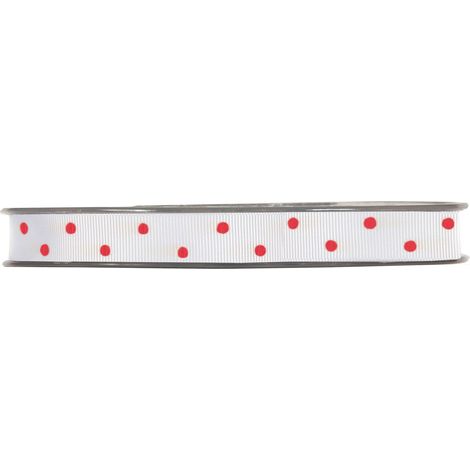 Piovaccari Nastro Lumiere 10 Mm 20 Mt Colore Rosso e Bianco