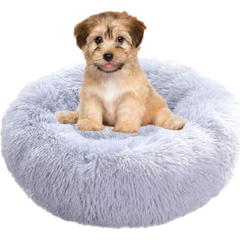 Hundebett, rundes Katzenbett, weiches und bequemes Haustierbettkissen, warmes, wasserdichtes, rutschfestes und waschbares Hundekissen, geeignet für Katzen und Hunde (1/5)