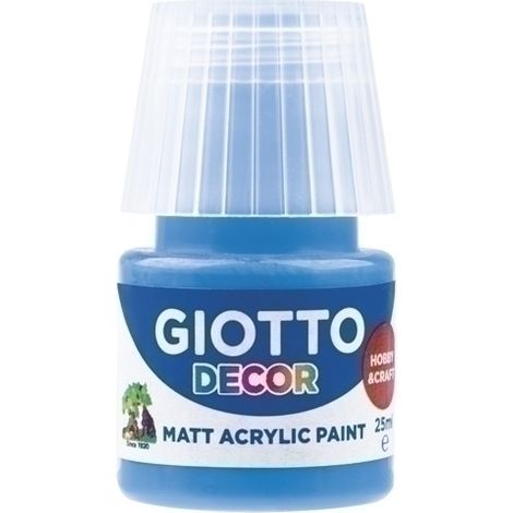 PINTURA ACRIL.GIOTTO 25 ml AZUL CYAN - Pack de 6 unidades