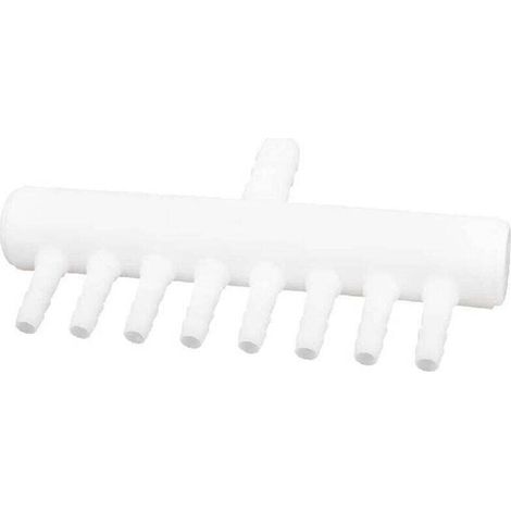 SABIR Distributeur d’aération pour aquarium, 1 entrée vers 8 sorties, compatible avec tuyaux de 4mm et 8mm, accessoire essentiel pour diffusion d’air dans bac à poissons