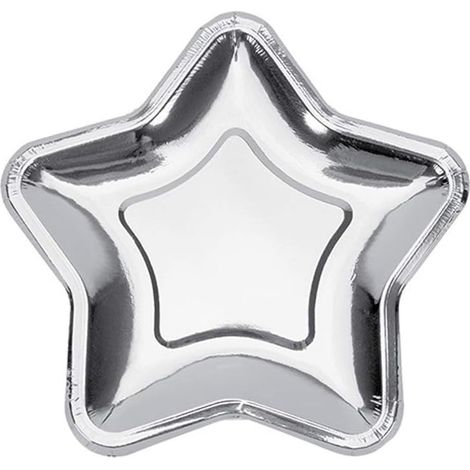 Assiettes En Papier Forme D Étoile - 7 Pouces - Imperméables Et Résistantes À L Huile - Pour Apéritifs Et Desserts - Lot De 20 (1/5)