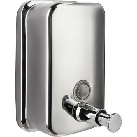 Ahlsen Edelstahl-Seifenspender, Wandmontage, Badezimmer, Küche, Seifenkiste, Restaurant, Händedesinfektionsflasche, 500 ml (1/5)