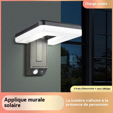 Applique murale solaire pliable à 120°, avec détecteur de mouvement, éclairage extérieur pour jardin et parc, étanchéité IP65 (1/4)