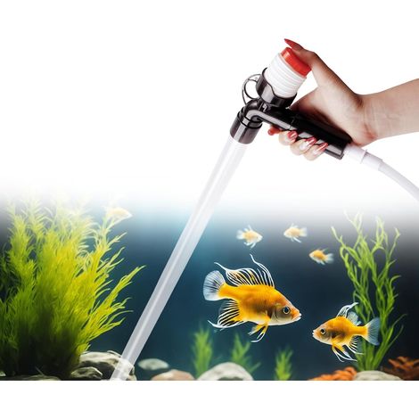 Kit de nettoyage d'aquarium - Aide au changement d'eau avec tuyau pour le nettoyage des sols - Respectueux de l'environnement et sans BPA - Pour les amateurs d'aquarium, les débutants et les (1/5)