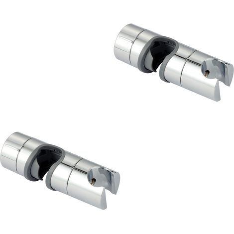 Support Douche - Support Pommeau Réglable 360° - Pour Tuyaux 22-25 Mm - Installation Rapide - Lot De 2 (1/5)