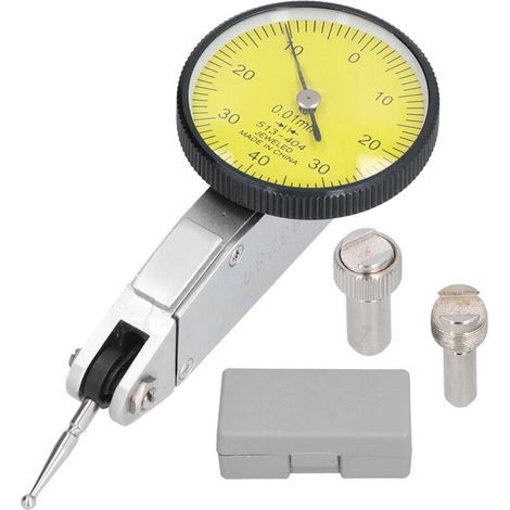 Messuhr 0-0,8 mm, hochempfindliches Hebelmessgerät mit automatischer Umkehrkontaktierung (1/5)