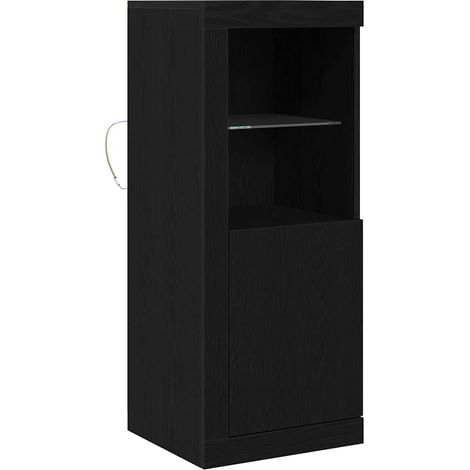 Maison Exclusive - Buffet LED Noir 41 x 37 x 100 cm Bois d'ingénierie