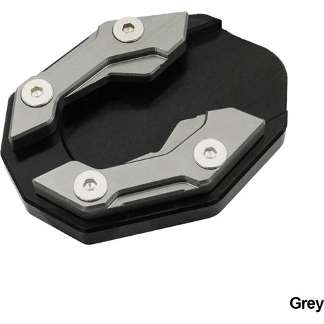 (Gris) Compatible avec les scooters et motos YAMAHA NMAX155 et XMAX300 : rallonge de béquille latérale avec base antidérapante maxpower (1/4)