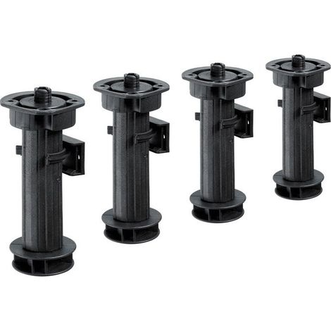 4er Set Anschraubfüße Kunststoff, H.150 mm HETTICH