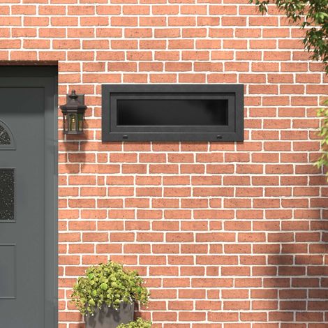 vidaXL Fenêtre de sous-sol RISOR 110 x 40 cm PVC et verre Anthracite