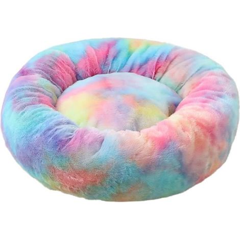 RNGCPTO Lit de Panier COUSSIN Pour Chat et Chien,Lit de Animaux Rond en Peluche Douce et Confortable Panier Pour Chat Chien 40cm A5 (1/3)
