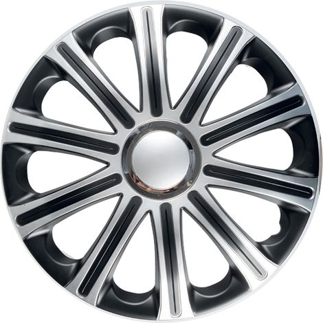 Modena Ner/Grig 15" set calotte auto in scatola
