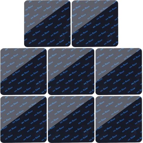 8 Pcs ,10 x 10cm,Noir Anti Derapant Tapis,Tapis Antidérapant Autocollants,Anti Glisse Tapis,sous Tapis Antidérapant,Anti Curling Carpet Grippers Coin,Lavable sans Trace,Réutilisables (1/5)