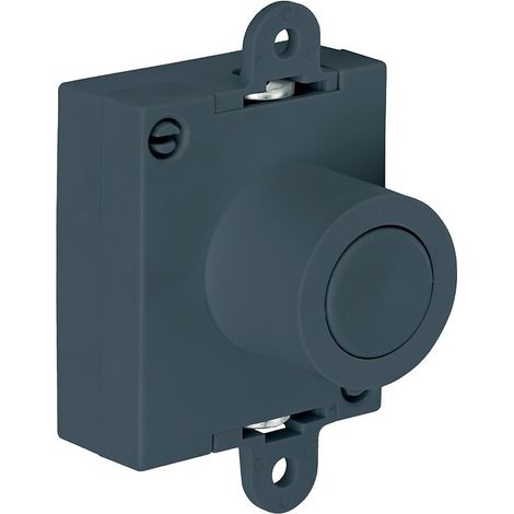 Serrure espagnolette 2 points Push Lock - en applique - axe 25 mm - réversible - finition gris anthracite - JUNIE