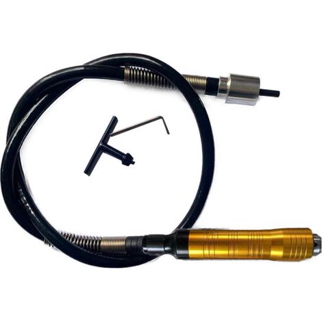 Perceuse électrique avec poignée en caoutchouc de 6,5 mm, stylo de gravure universel, ponceuse à bande, meuleuse électrique, rallonge, arbre flexible (1/5)