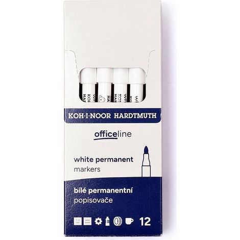 Permanentmarker weiß (12 Stück)