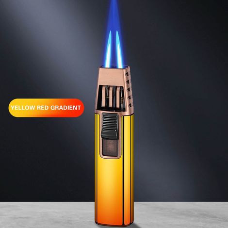 Bruleur À Butane - Flamme Bleue Droite Résistante Au Vent - Rechargeable - Pour Barbecue En Plein Air Et Cuisson - 1 Pièce (1/5)