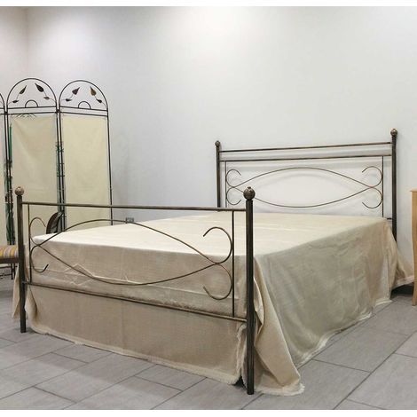 Letto singolo in Ferro Battuto Spark Colori Ferro: Bronzo anticato