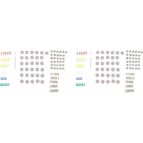 60 vis de fixation pour ciel de toit de voiture, clips de fixation, rivets à pression, boutons de réparation gris (1/5)