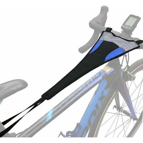 Home Trainer Vélo, Filet de Sueur de Vélo, Protection Anti-Transpiration pour Cadre de Vélo, Empêchez Le Vélo de la Corrosion pour l'Entraînement de Cyclisme en Salle-Noir et bleu-Fei Yu (1/3)