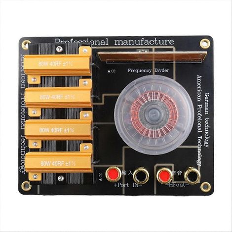 350W Single Tweeter Frequency Divider Enceinte Répartiteur 1800HZ Scène Maison Theater Audio Crossover Filtre (1/5)