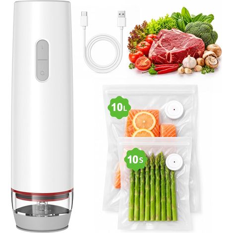 Appareil de Mise Sous Vide Sans Fil BoxLegend avec 20 Sacs Réutilisables
Simplifiez la conservation de vos aliments avec cet appareil de mise sous vide compact et sans fil, conçu pour vous offrir une (1/5)