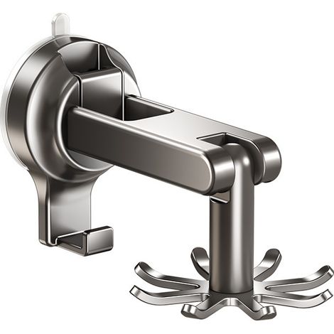 Support Mural Cuisine Ventouse Rotatif Sans Perçage – Étagère Adhésive Ultra Résistante pour Ustensiles, Louche et Planche à Découper-x