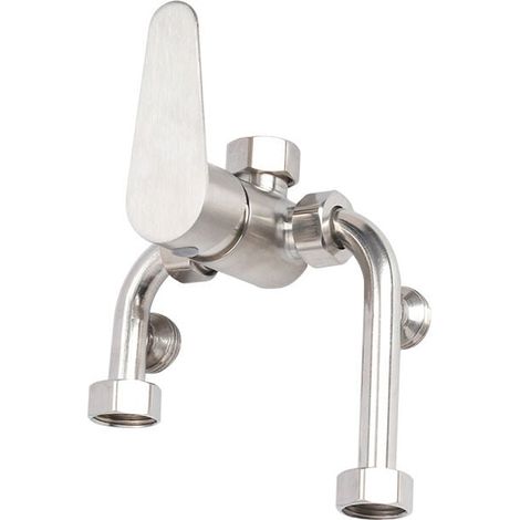 YMYNY 304 acier inoxydable monté en surface chauffage électrique U-valve chauffe-eau électrique mitigeur chaud et froid robinet de douche (1/4)