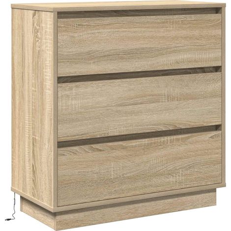 Maison Exclusive - Nachttisch Sonoma-Eiche 71 x 34,5 x 75 cm Holz