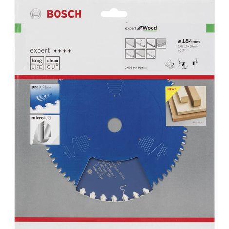 Lame de scie circulaire expert for wood 184 x 20 x 2,6 mm 40 (1/4)