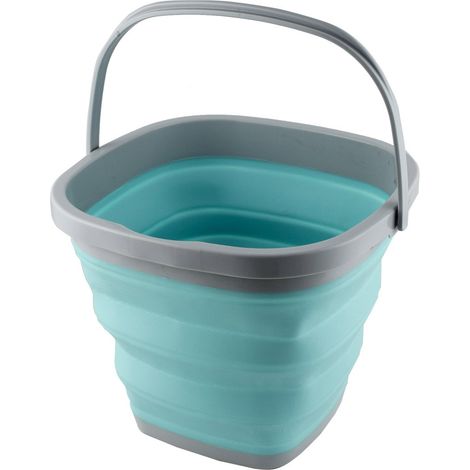 Taglia unica, Lime: Secchio pieghevole in plastica