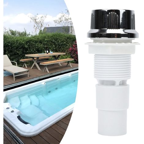 Grifo de PVC para bañera/jacuzzi [control ajustable] [perilla] con rosca de 1/2", diámetro interior de 22 mm y diámetro exterior de 36 mm [112 x 50 x 35 mm] (1/5)
